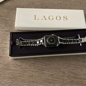 LAGOS Silver and Black Beaded Bracelet